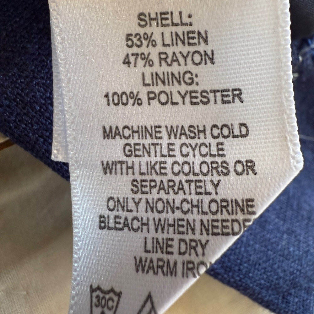 Chadwicks Linen Blend Sleeveless Dress size 14 - Picture 6 of 8